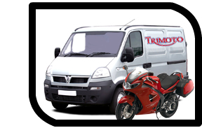 Trimoto-motorcycle collection and delivery van